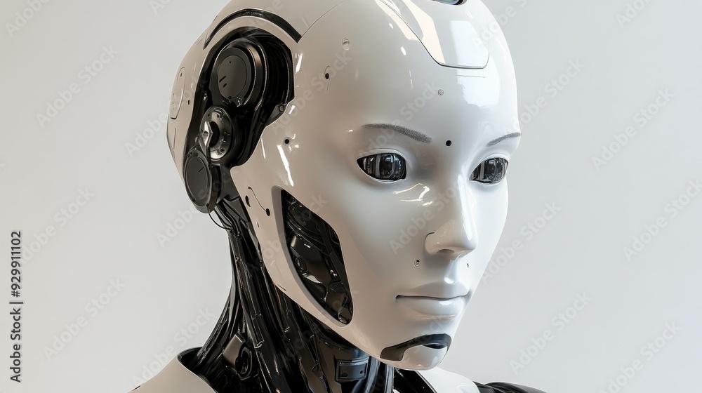 Portrait of a Humanoid Robot Head Portrait of a Humanoid Robot Head