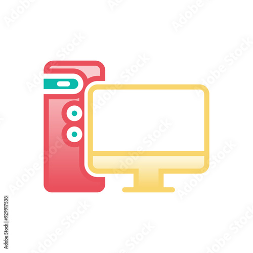 Desktop vector icon