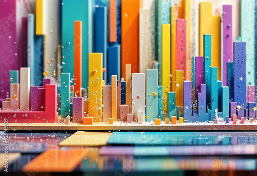 Whimsical Cityscape Sculpture Brings Imagination to Life on Tabletop Display