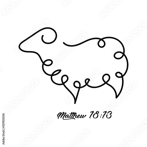 Scripture Illustration for Tattoo design. The message of the Gospel of Jesus Christ. Bible lesson for kids.