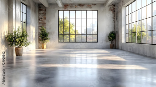 Spacious, modern interior w...