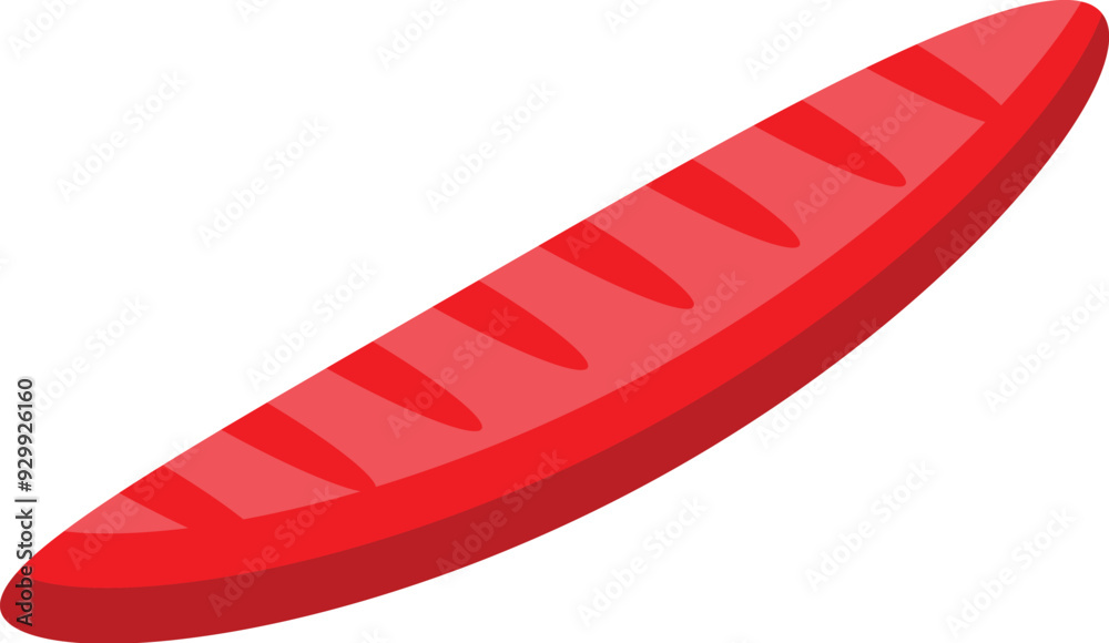Classic grilled sausage, showing the characteristic stripes from cooking on a barbecue Classic grilled sausage, showing the characteristic stripes from cooking on a barbecue