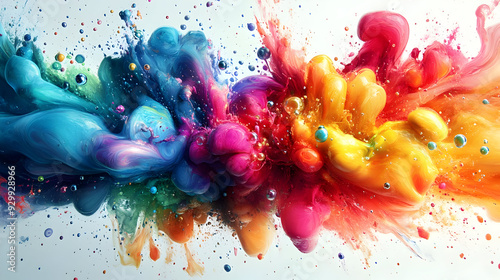 Vibrant abstract splash of ...