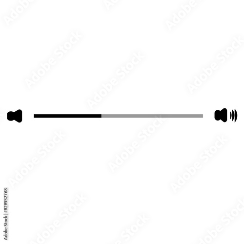 Music Player, Media Player and Music Icon design illustration. Isolated on Transparent Background