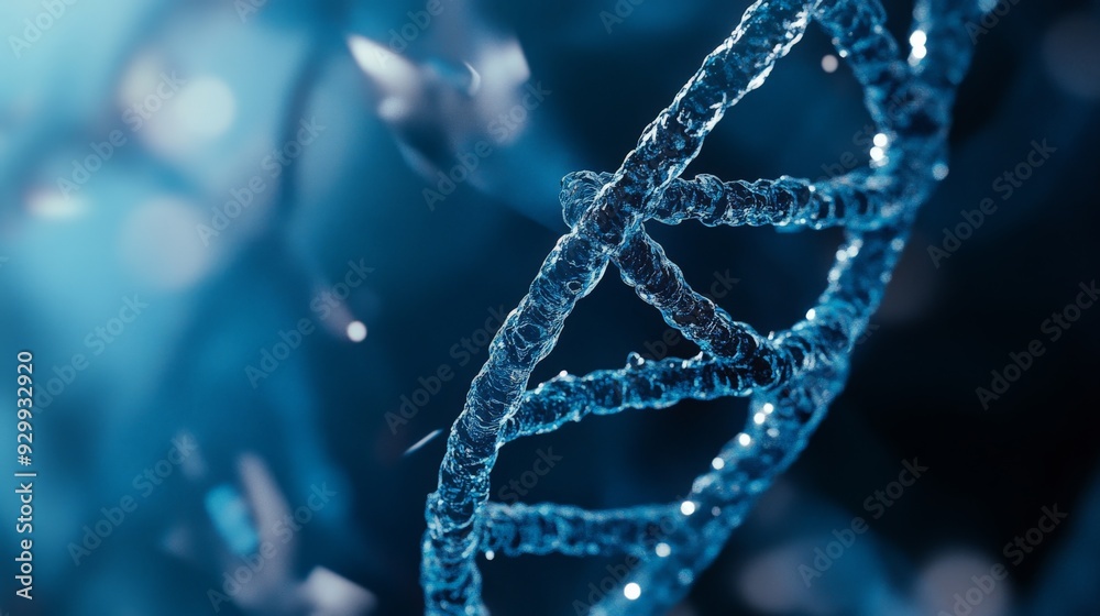 DNA Helix with Abstract Background DNA Helix with Abstract Background