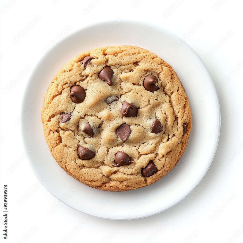 An isolated chocolate chip cookie on a transparent background An isolated chocolate chip cookie on a transparent background