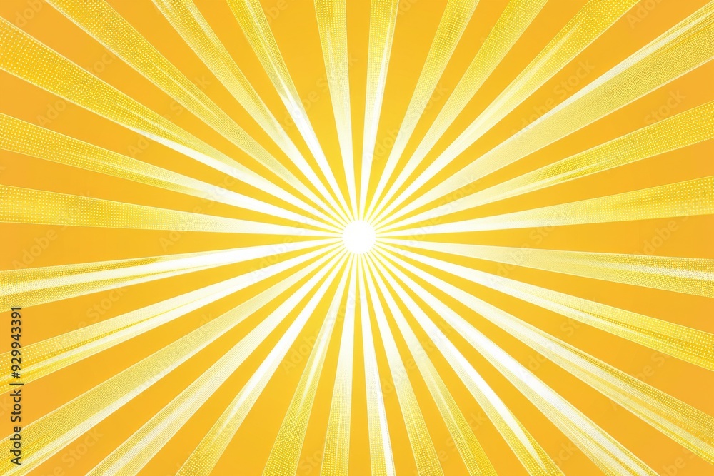 Sunburst in Pop Art Banner, Yellow Rays of Sunshine Retro Background Sunburst in Pop Art Banner, Yellow Rays of Sunshine Retro Background