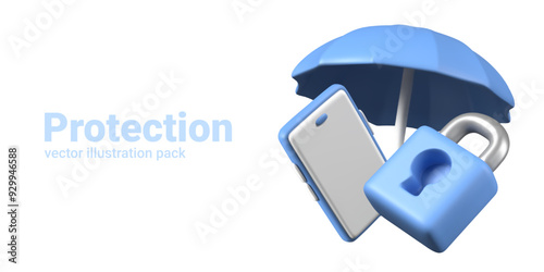 Group of items for advertising phone protection software