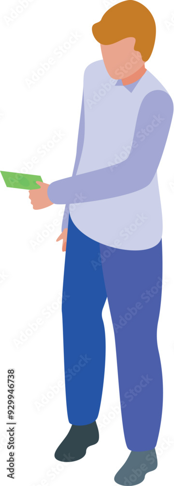 Young man is holding a banknote, potentially symbolizing financial concepts such as budgeting or investment Young man is holding a banknote, potentially symbolizing financial concepts such as budgeting or investment