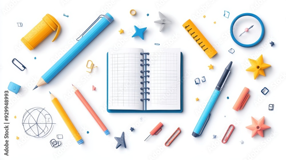 3D back to school seamless,vector kids cartoon education banner,backpack,Multicolored paints with a tassel, pen,book,School and education set collection icons,vector symbol stock illustration web. 3D back to school seamless,vector kids cartoon education banner,backpack,Multicolored paints with a tassel, pen,book,School and education set collection icons,vector symbol stock illustration web.