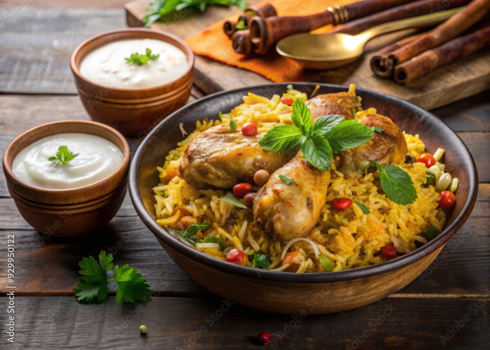 ChickenBiryaniVegetableRaita ChickenBiryaniVegetableRaita