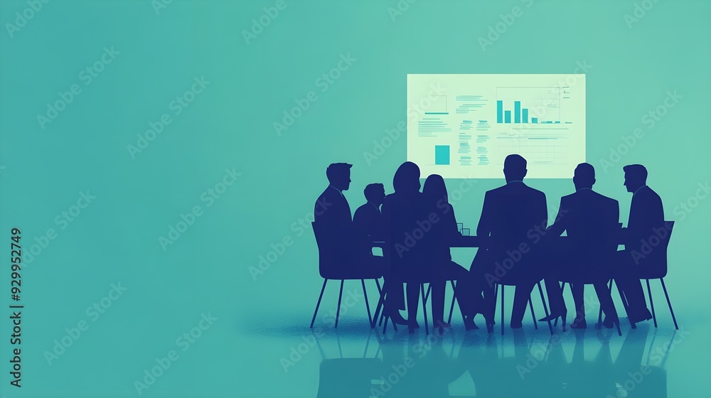 Business Meeting Silhouettes Presentation Analysis Business Meeting Silhouettes Presentation Analysis