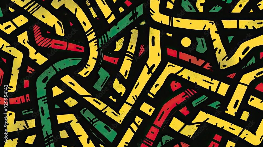 Obraz premium Vibrant Abstract Background in Comic Style