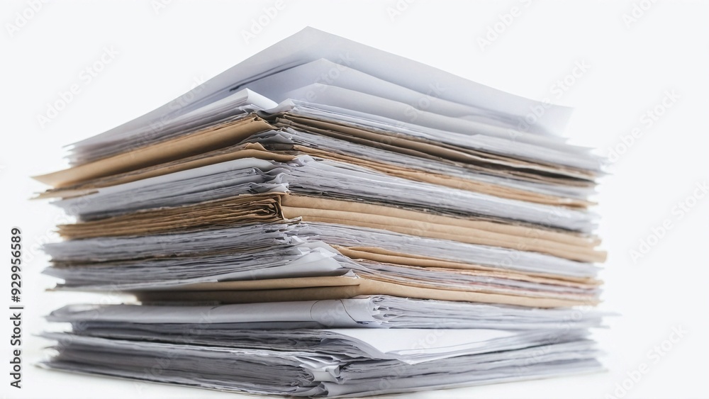 Stack of business documents papers Stack of business documents papers