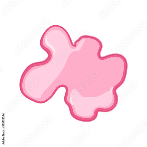 chew bubble gum cartoon. sweet candy, pink sugar, fun nostalgia chew bubble gum sign. isolated symbol vector illustration