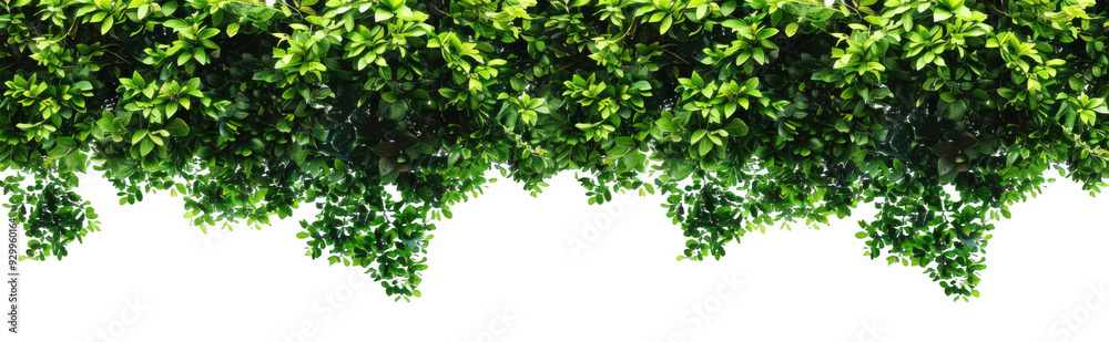 Top View of Lush Green Foliage