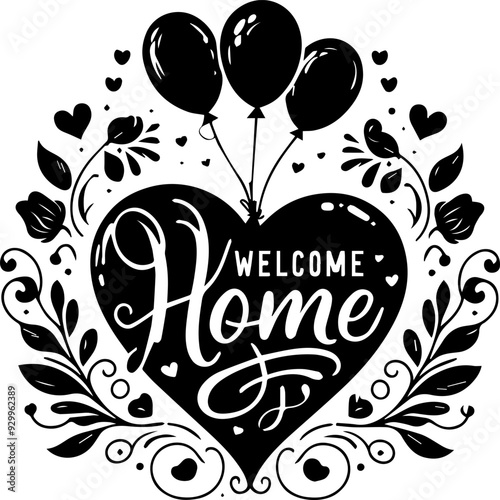 housewarming lettering for different designs