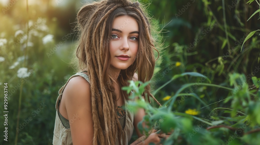 Serene Nature Portrait of Woman
