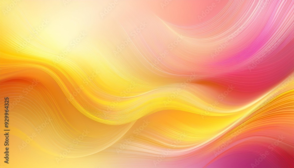 Pink and yellow abstract background with soft lines Pink and yellow abstract background with soft lines