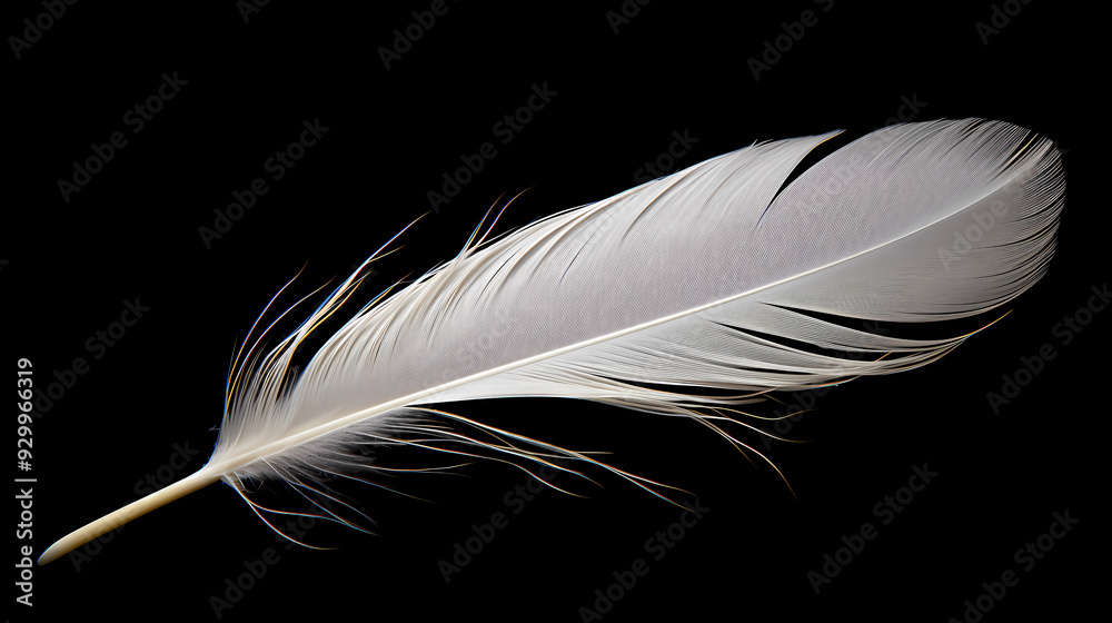 White feathers black background simple design White feathers black background simple design