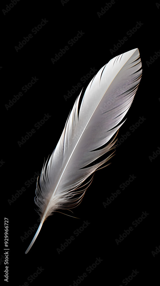 White feathers black background simple design White feathers black background simple design