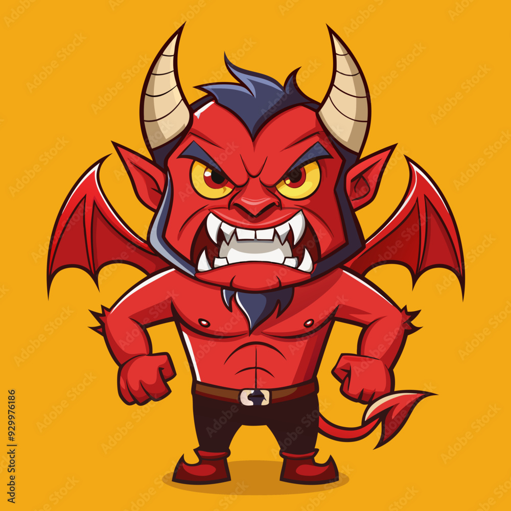 cartoon vector character devil demon cartoon vector character devil demon