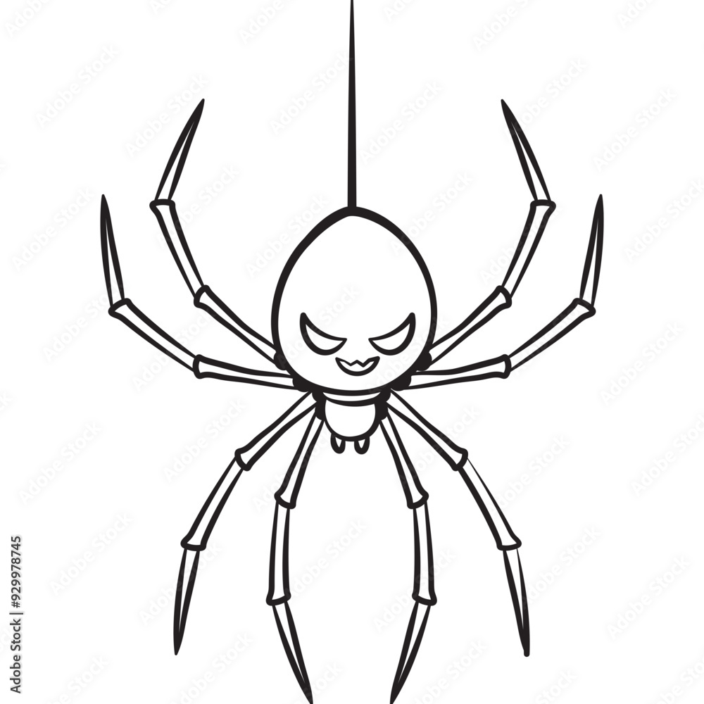 spider on a white background