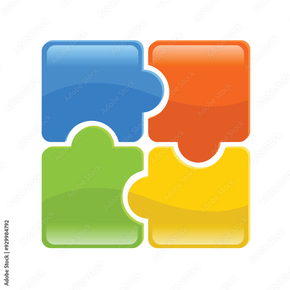 Free vector illustration of jigsaw puzzle icon Free vector illustration of jigsaw puzzle icon