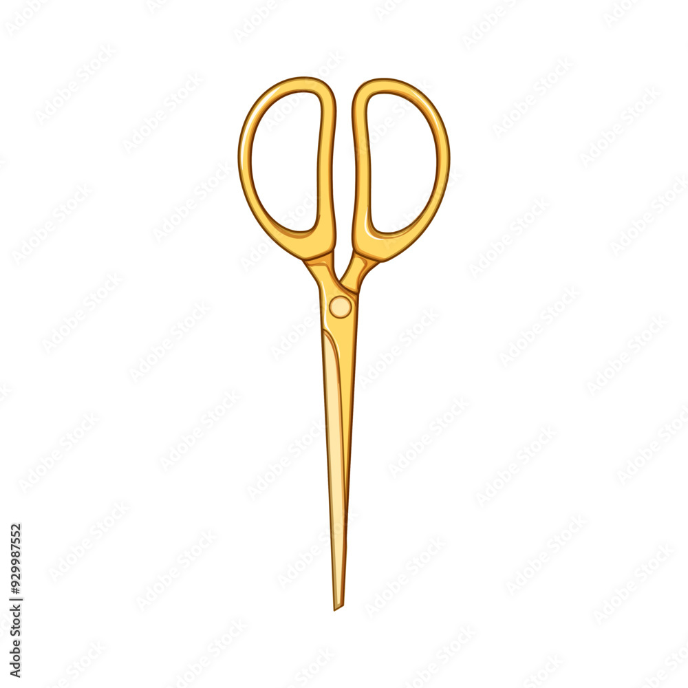 shear gold scissor cartoon. snip handle, edge durable, stylish luxury shear gold scissor sign. isolated symbol vector illustration shear gold scissor cartoon. snip handle, edge durable, stylish luxury shear gold scissor sign. isolated symbol vector illustration