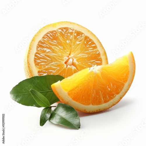 A photo of a sliced orange photo