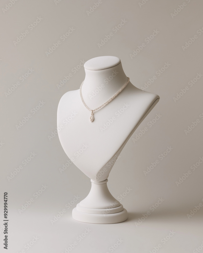 Graceful White Jewelry Display Mannequin Graceful White Jewelry Display Mannequin