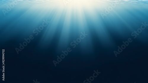 Gradient background from sunburst to ocean depth 