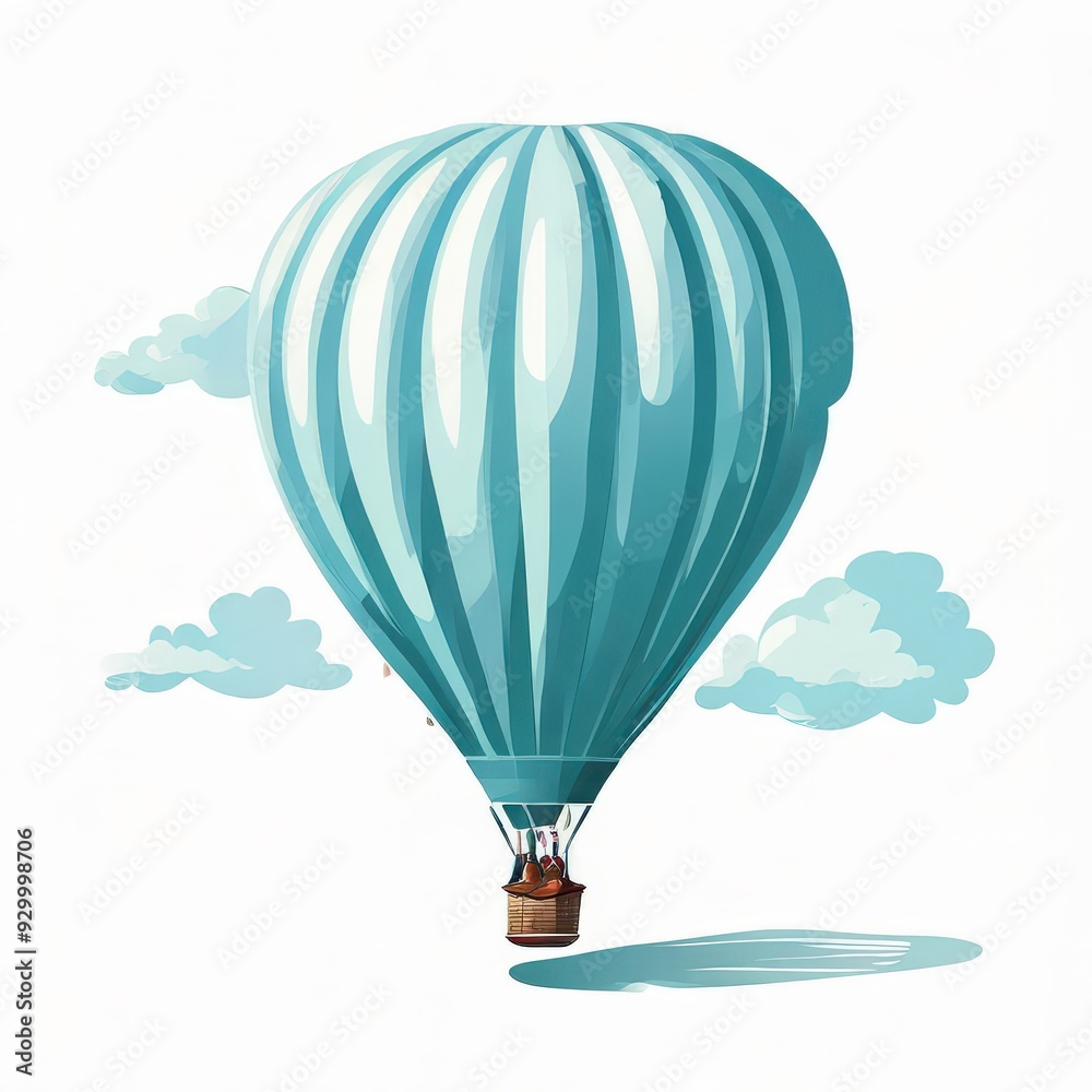 Obraz premium the AI Image Generator, abstract background inside colorful hot air balloon