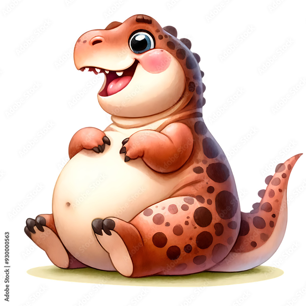 Naklejka premium Funny Dinosaur Sublimation