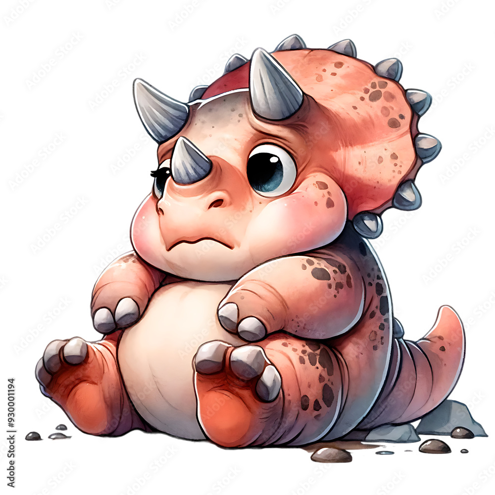 Naklejka premium Funny Dinosaur Sublimation