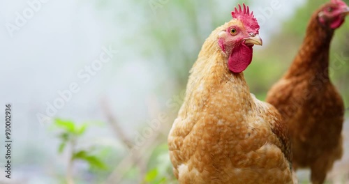 healthy chicken rooster