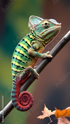 chameleon on a tree