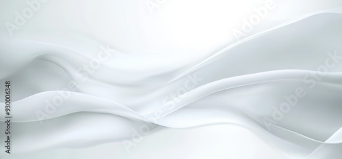 Abstract white background with soft lines and curves, featuring a light gray color and a diffused effect, creating an elegant and fluid atmosphere ideal for creative projects and presentations.