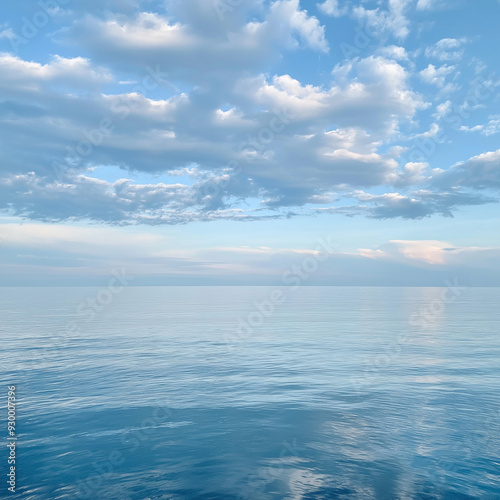 Wallpaper Mural Calm weather on sea or ocean with clouds Torontodigital.ca