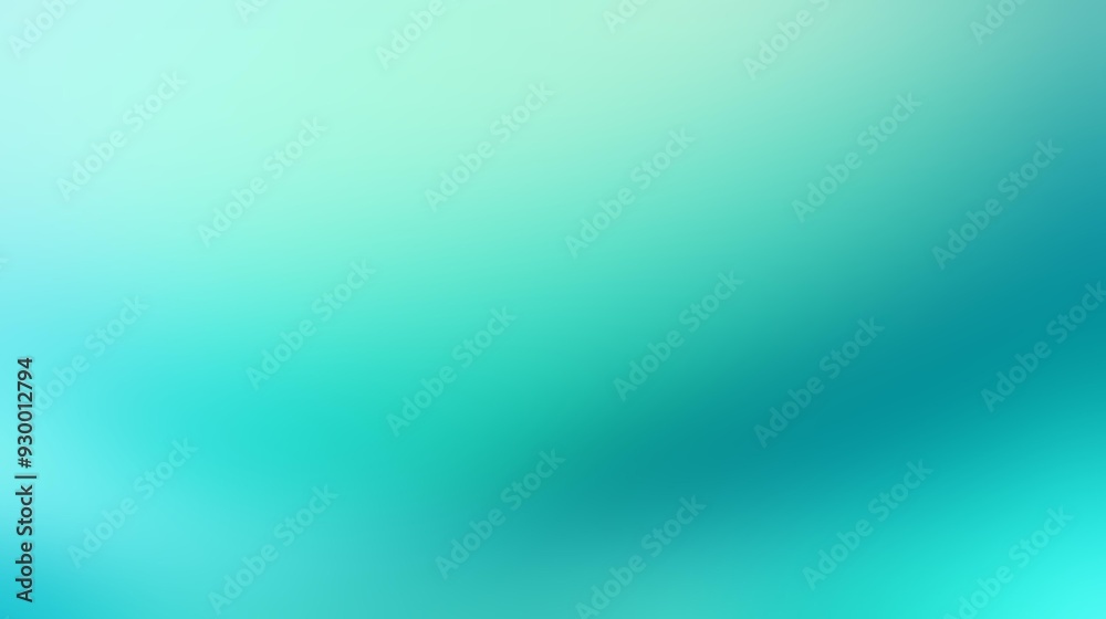 Obraz premium Aqua Color Gradient Background with Gentle Blending and Calming, Oceanic Shades