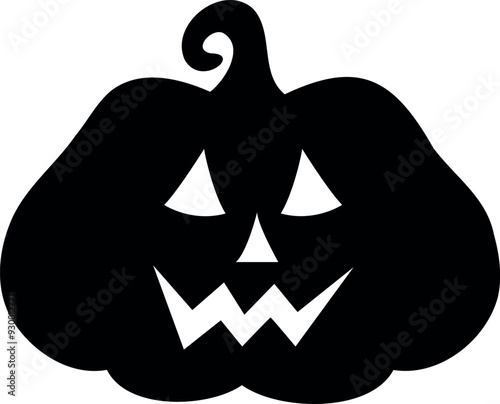 Halloween spooky pumpkin. Jack O Lanter illustration vector.