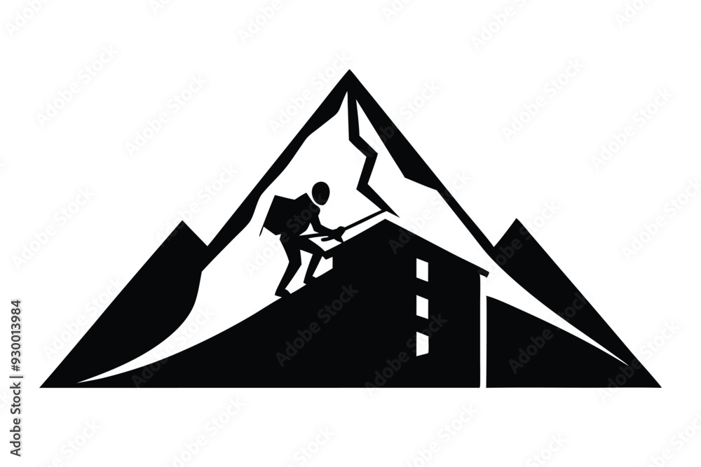 Climber School Vector Illustration - Educational and Adventure 