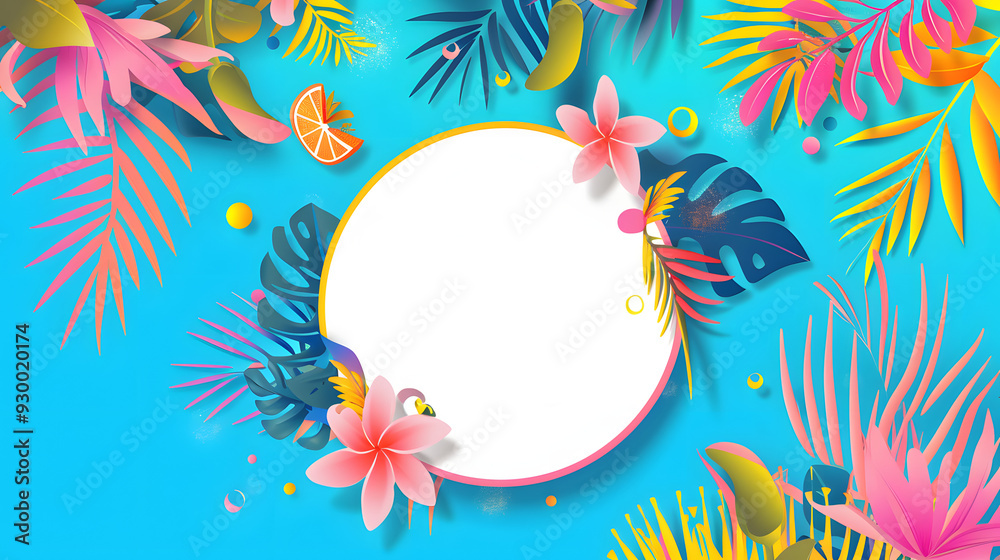Hello summer abstract background, summer sale banner, poster design. Vector illustration Hello summer abstract background, summer sale banner, poster design. Vector illustration