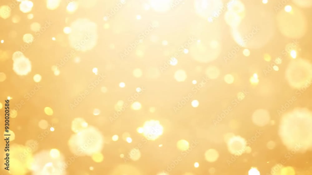 Golden Bokeh Lights Sparkle Golden Bokeh Lights Sparkle