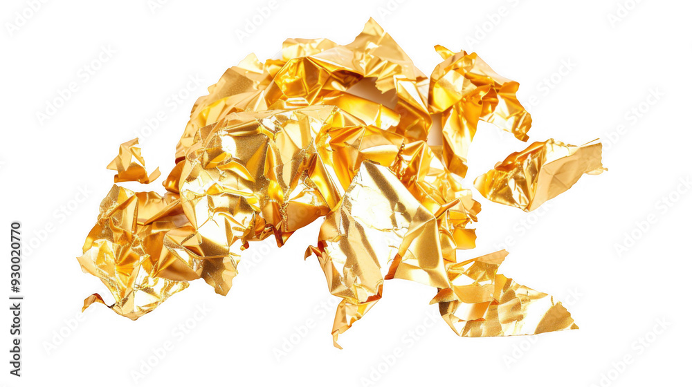 Scattered Golden Foil Pieces Scattered Golden Foil Pieces