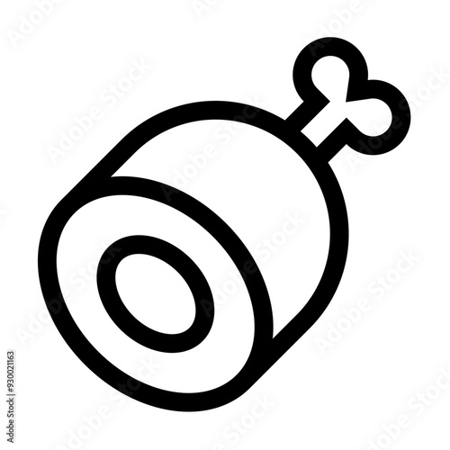Meat Icon in Flat Style Suitable for Web, Apps, Presentation, or Printable Meanings