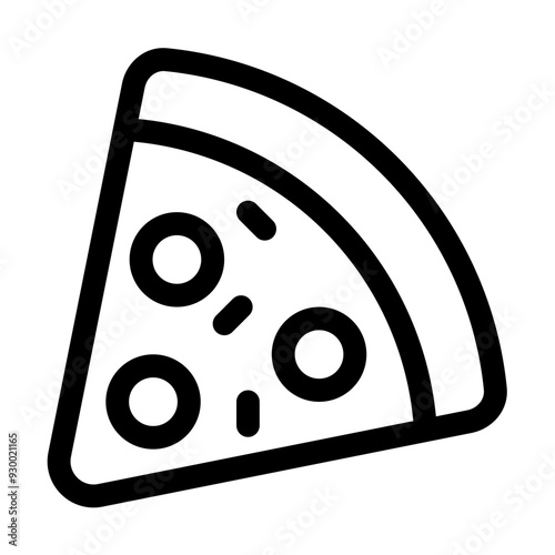 Pizza Icon in Flat Style Suitable for Web, Apps, Presentation, or Printable Meanings