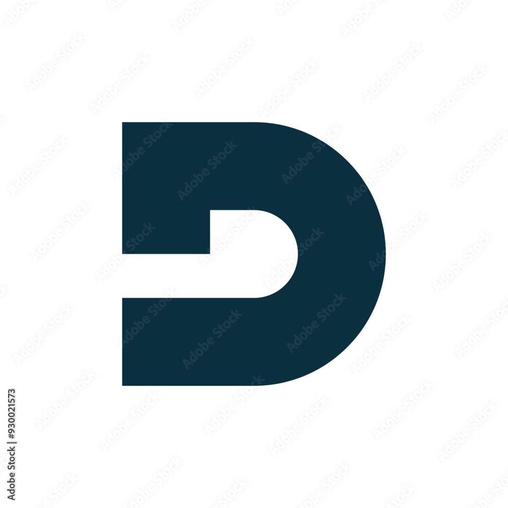 Letter D logo design template elements Letter D logo design template elements