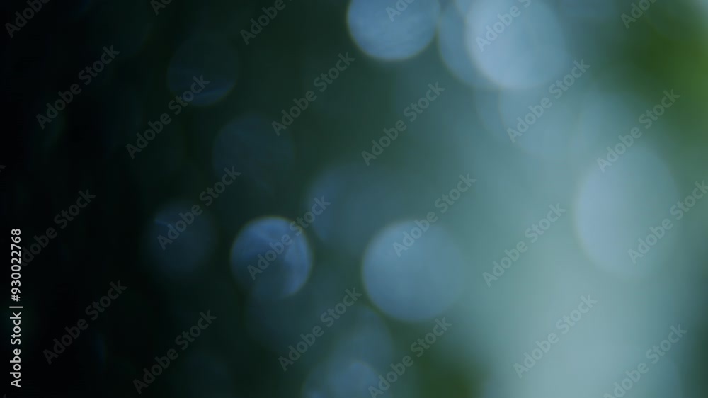 Abstract blurred water droplets macro closeup. Moves in towards water and then moves out with water on lens Abstract blurred water droplets macro closeup. Moves in towards water and then moves out with water on lens