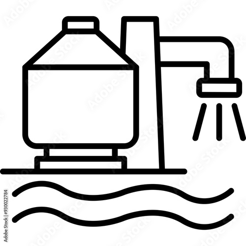 Desalination Plant Icon